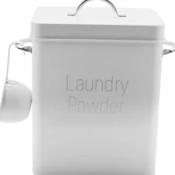 5L förvaringsbehållare med vit skopa i vacker tvättpulverlåda