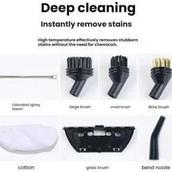 New EASTVAPS 1.2L Högtemperaturångrengörare med Stryk- och Glasrengöringsfunktion