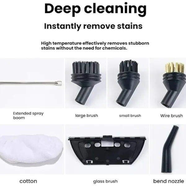 New EASTVAPS 1.2L Högtemperaturångrengörare med Stryk- och Glasrengöringsfunktion