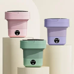 Discount DMstore 6,5L Liten Tvättmaskin Stor Kapacitet Bärbar Tvättmaskin För Underkläder Strumpor Tvätta Purple