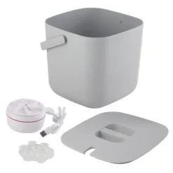 Hot 3,8L Mini-tvättmaskin med brusreducering, hygienisk, bärbar USB-tvättmaskin för strumpor och underkläder