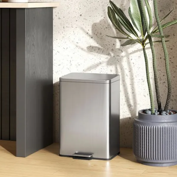 Northio 20L pedalhink med mjukstängande lock, avtagbar innerhink