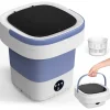Hot 12L Portabel Tvättmaskin, 3 Djuprengöringslägen & Avtagbar. Vikbar Tvättmaskin för Lägenheter, Sovsalar