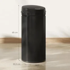 Clearance Northio 42L rostfri behållare med sensor, beröringsfri med mjukstängning