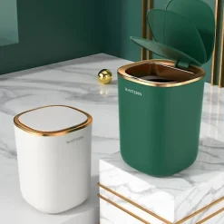 Outlet 12L Soptunna Köksbadrum Toalett Papperskorg Automatisk Induktion Vattentät Sopbehållare Med L