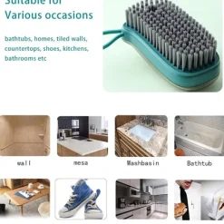 Best Laundry Brush, Shoe Brush with Ergonomic Grip for Effective Stain Removal and Clothing Scrubbing, Soft Brush for Household Cleaning