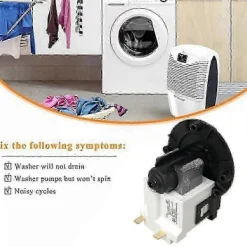 Online LG-kompatibel dräneringsmotor Kompatibel med tvättmaskinsmodell 5859EN1004J-Perfet