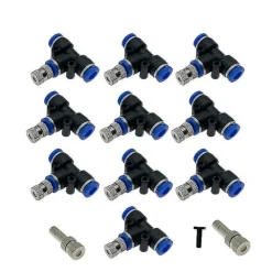 Online Lågtrycksdimma Vattendimma Munstycke Spraymunstycken Dimspruta Rostfritt Stål Trädgård Slipplås Snabbkopplingar（0,1 mm Munstycken）