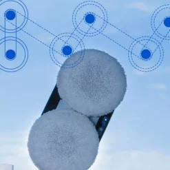 New LIECTROUX Robotfönsterputsare HCR-10 Vit - 2800 Pa - 30ml Behållare - Automatisk Rengöring - Oberoende Intelligent Fönsterputsningsrobot{FY}{XH}