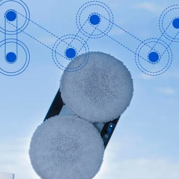 Online LIECTROUX Robotfönsterputsare HCR-10 Vit - 2800 Pa - 30ml Behållare - Automatisk Rengöring - Oberoende Intelligent Fönsterputsningsrobot