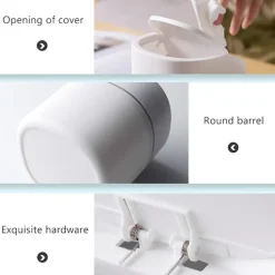 Clearance Liten bordspapperskorg, minikökens skrivbordspapperskorg, skrivbord T