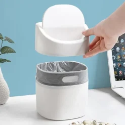 Clearance Liten bordspapperskorg, minikökens skrivbordspapperskorg, skrivbord T