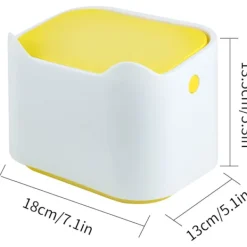 Best Liten (Gul+Vit) Bordssoppa, Bärbar Mini Bordssoppa