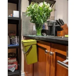 Outlet Liten komposthink för kök - 3,5 liter/5 liter köksavfallshink, bänkhink med lock för kökskompost - köksavfallshink för inomhusbruk_ryy