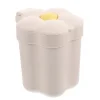 Liten Kontorspapperskorg Blomformad Papperskorg Vardagsliv Blomform Vit 14X12X12cm Pennhållare 1st