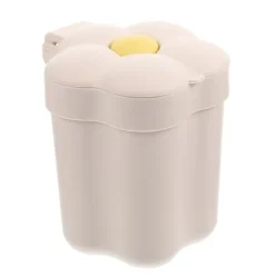 Liten Kontorspapperskorg Blomformad Papperskorg Vardagsliv Blomform Vit 14X12X12cm Pennhållare 1st