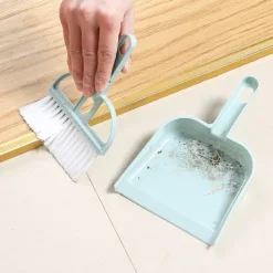 Sale ATELA Liten kvast och sopskåp för hemminidammar med set (blå)