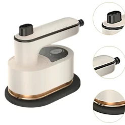 Clearance Liten Ångstrykjärn Handhållen Elektrisk Strykjärn Roterande Hopfällbar Hem Strykmaskin Professionell för Skjorta US Adapter