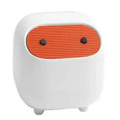 Online Liten papperskorg med lockdesign för kontor, sovrum, sovrum, kök, bil, kontor (vit)