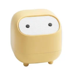 New Liten papperskorg, söt ninja-kontorspapperskorg med lock, sovrum T