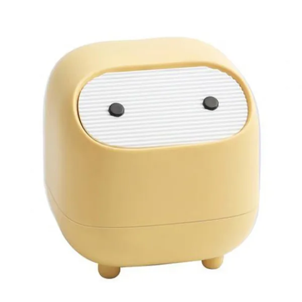 New Liten papperskorg, söt ninja-kontorspapperskorg med lock, sovrum T