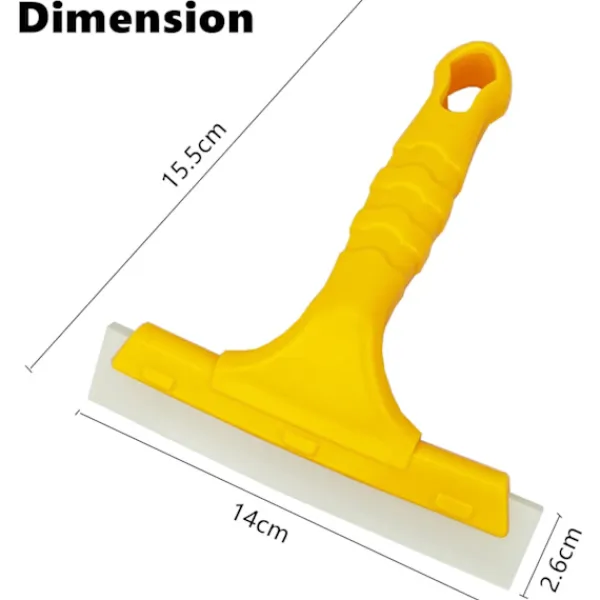 Hot Liten plastskrapa för fönster, speglar, handfat, bänkskivor, fönster, glas, vindruta