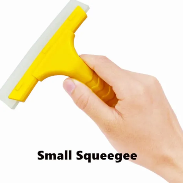 Hot Liten plastskrapa för fönster, speglar, handfat, bänkskivor, fönster, glas, vindruta