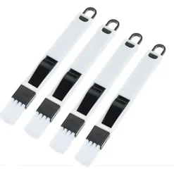 Discount Liten rengöringsborste, 4-pack, rengöringsverktyg för fönsterspår, tvättborste för enkel rengöring av tangentbord, persienner och dörrkarmar