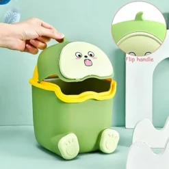 Sale Liten Skrivbords Papperskorg med Lock Mini, Söt Skrivbords Papperskorg, Portabel Mini Skrivbords Papperskorg med Lock
