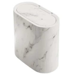 Clearance Liten soptunna med lock | Soptunna med lock lämplig för sovsal, sovrum, toalett, tvättstuga inomhus