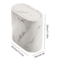 Clearance Liten soptunna med lock | Soptunna med lock lämplig för sovsal, sovrum, toalett, tvättstuga inomhus