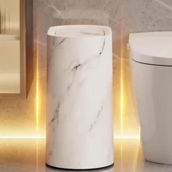 Clearance Liten soptunna med lock | Soptunna med lock lämplig för sovsal, sovrum, toalett, tvättstuga inomhus