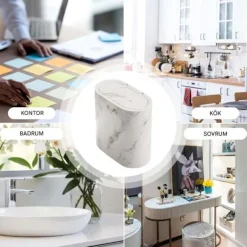 Clearance Liten soptunna med lock | Soptunna med lock lämplig för sovsal, sovrum, toalett, tvättstuga inomhus