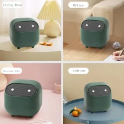 Hot Liten soptunna, ninja-design, lock, skrivbord, hem, sovrum, kök, bil, kontor, papperskorg