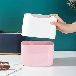 Online Liten soptunna, portabel mini soptunna, snäpplock