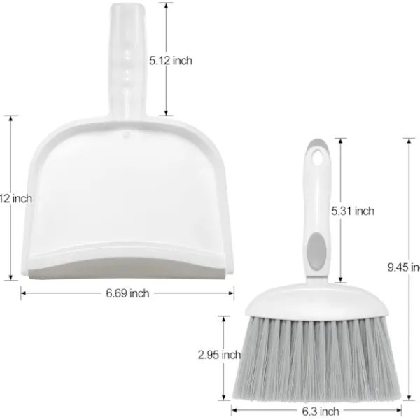 Hot Litet sopskyffel- och borstset, mini kvast- och sopskyffelset, liten manuell kvast- och borstkombination med tänder, lämplig för hushållsstädning
