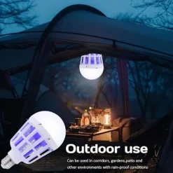 New Ljuskälla Bulk 2 i 1 Elektronisk Myggdödarlampa LED-ljus för Fruktflugor Flugor Insekter Myggkontroll, Lämplig