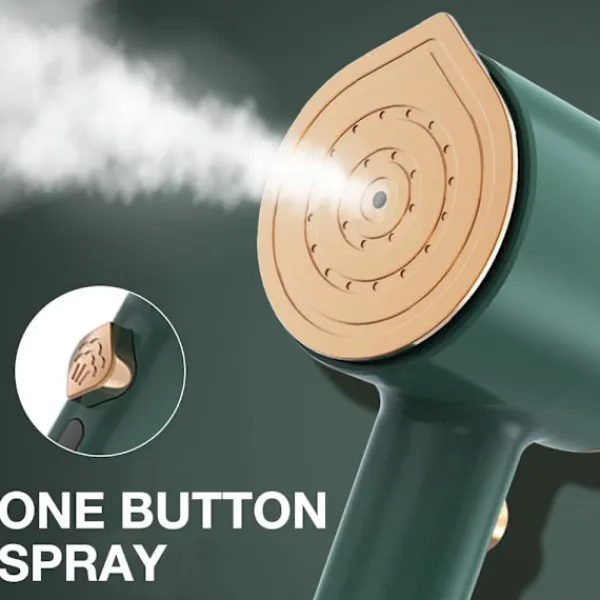 Online (Ljuslila) Mini hopfällbart strykjärn, hopfällbart ångstrykjärn (med 50 ml vattentank)