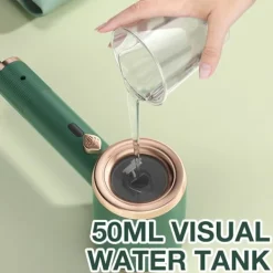 Online (Ljuslila) Mini hopfällbart strykjärn, hopfällbart ångstrykjärn (med 50 ml vattentank)