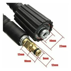 Lämplig för Kärcher K2 K3 K4 K5 8M Högtryckstvättslang Sprutrör，Svart..DEBUNS