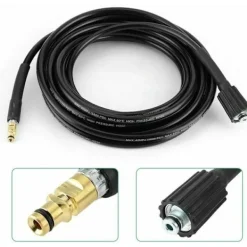 Lämplig för Kärcher K2 K3 K4 K5 8M Högtryckstvättslang Sprutrör，Svart..DEBUNS