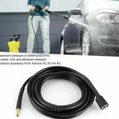 Lämplig för Kärcher K2 K3 K4 K5 8M Högtryckstvättslang Sprutrör，Svart..DEBUNS