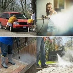 Lämplig för Kärcher K2 K3 K4 K5 8M Högtryckstvättslang Sprutrör，Svart..DEBUNS