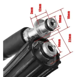 Lämplig för Kärcher K2 K3 K4 K5 6M / 8M / 10M högtryckstvättslang 8M sprutslang Black
