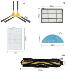 Online Lämplig för Liectroux C30B XR500 E30 robotdammsugare tillbehör (som visas på bilden)