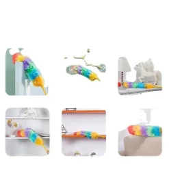 Lång räckvidd Elektrostatisk Dammvippa (1 st - Färgglad) Guanguan