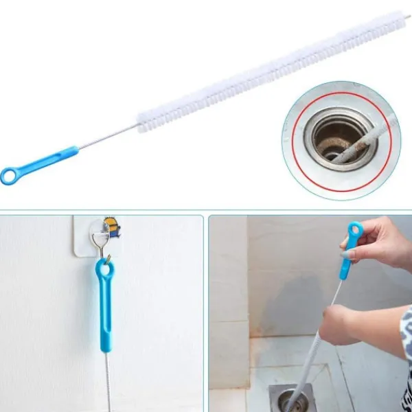 Sale Lång rörborste, 2-pack 71 cm avloppsrör rengöringsborste, avlopp C{REN}