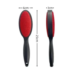 Outlet Luddborste - Dubbelsidig sammetsborste för att ta bort ludd och hår - Tar bort djurhår och ludd från kläder och möbler