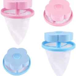 Outlet *Luddfilter för tvättmaskin, hårborttagare, linnenätpåse för hushållslinne, 4 blandade färger*