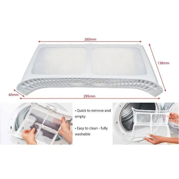 Outlet Luddfilter M2-typ för Hotpoint torktumlare och centrifuger